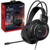 Genius GX GAMING HS-GX570U, Headset, herný, náhlavný, drôtový, RGB LED, ovládanie hlasitosti, USB, čierny