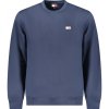 Tommy Hilfiger pánska mikina bez zipsu modrá