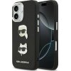 Karl Lagerfeld - FW Grained Karl & Choupette Heads Pins & Logo puzdro pre iPhone 17 - čierne