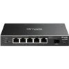TP-Link OMADA switch SG2206MP (5xGbE,1xSFP,4xPoE+,63W,fanless)