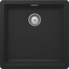 SCHOCK Greenwich N-100 Cristadur drez, s excentrom, spodná montáž, 456 x 456 mm, Puro, GREN100UPUR