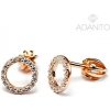 ADANITO BRZ60240R - Zlaté náušnice z ružového zlata kolieska