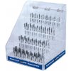 Karnasch 114855U | Výstavný display 6, 8, 10, 12 mm univerzálne ozubenie HP-3 - 64 ks stopka 6 mm, nepovlakované
