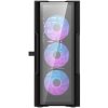 Sklenená počítačová skriňa Darkflash DK431 + 4 ventilátory (čierna)