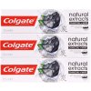 Colgate Bieliace s aktívnym uhlím Natura l s Charcoal Trio 3 x 75 ml