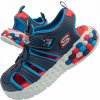 Skechers detské sandále z ekologickej kože, modré veľkosť 33,5