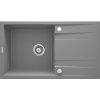 DEANTE DEANTE - Eridan šedá metalic - Granitový drez s odkvapkávačom ZQE_S113