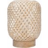 SOLIGHT WO3107 ratanová LED lucerna s LED žárovkou, teplá bílá, 3x AAA, 19cm
