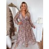 ZAZZA Dlhé elegantné šaty s odleskom Veľkosť: XXXL