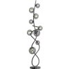 Wofi | Wofi 3014-905 - LED Stojacia lampa NANCY 9xG9/3,5W/230V čierny chróm | W3933