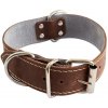 Kožený obojek pro psy - pull up braun Délka obojku: 45 cm