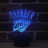 Beling 3D lampa, Oklahoma City Thunder, 7 farebná S495