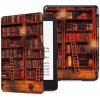Armori Trimer T136, puzdro pre Amazon Kindle 6 (7. generácia) - magnetické zatváranie, AutoSleep, motív Library (Obal na čítačku Amazon Kindle 6 (7. generácia) - ARMORI TRIMER T136, motív Library, mag
