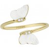 Fossil Slušivý pozlátený otvorený prsteň Radiant Wings JF04423710
