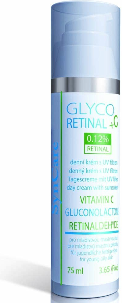 SynCare GlycoRETINAL +C krém na mastnú a zmiešanú pleť mladých UV filter 75 ml