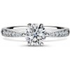 Minerva Side Stones | Zásnubný prsteň so stredovým kameňom 1.000ct, biele zlato, s diamantmi 46