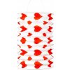 PAPIEROVÝ LAMPÁŠ LAMPA ČERVENÉ SRDCE 2 KS 28 CM Deň sv. Valentína