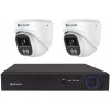 Securia Pro kamerový systém 8MPx, NVR2CHV8S-W SONY DOME smart, kov Nahrávanie: 4TB disk