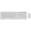 GEM Gembird KBS-WMS-01-W Bezdrôtová stolová sada Silent Key Pro Business, biely, rozloženie US