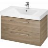 Cersanit - SET B280 LARA MILLE SLIM 60 (SKRINKA + UMÝVADLO), Orech, S801-319-DSM