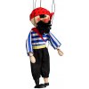 Drevená marioneta Pirát, 20 cm