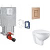 Grohe Uniset - Set predstenovej inštalácie, klozetu, dosky SoftClose, tlačidla Skate Cosmopolitan a súpravy na vhadzovanie tabliet, kefovaný Warm Sunset SANI15BB4123