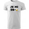 Je mi 40 pivo - Klasické pánske tričko vyššej gramáže - 3XL ( Biela )