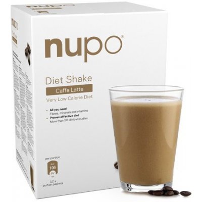 Nupo NUPO Diétny nápoj Caffe latte v prášku 12 vrecúšok x 32 g (384 g)