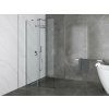 Besco VAYO Walk-in sprchový kút 100x200 cm,sklo Číre,profil Chróm,1x vzpera,posuvná stena BCVAYO100CC