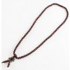 Nefertitis Japa Mala náhrdelník červené drevo NF9999 - cca 52 cm