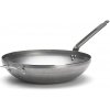 WOK pánev de Buyer, 5617.40, MINERAL B, WOK, zaoblený, průměr 40 cm, ouško a rukojeť