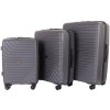 Sada 3 kufrů T-class 1991, M, L, XL, TSA, PP, DoubleLock (šedá)