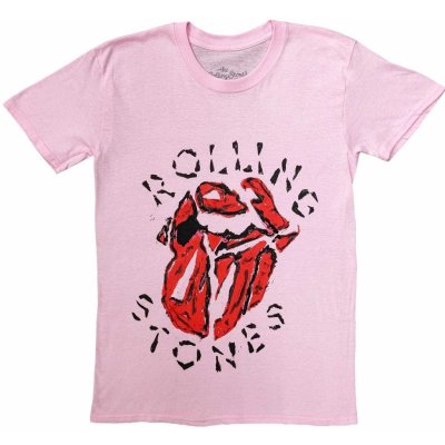 The Rolling Stones tričko Hackney Diamonds Painted Tongue ružové