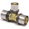 PipeTec Mosadzná lisovacia spojka T 32x3 / 26x3 / 32x3 mm TH