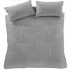 Sivé obliečky na dvojlôžko 200x200 cm Seersucker - Catherine Lansfield