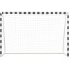 vidaXL Futbalová bránka 300x200x90 cm kovová čierna a biela