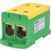 ELEMAN Svorka univerzálna dvojitá UK 240/2 PE, 425A, 2x240mm2 1pól., AL/CU, krytá, zeleno-žltá, na DIN a Montážnu dosku