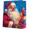 Darčeková taška vianočná 26,5x13x33,5 cm Santa Claus with gift boxes