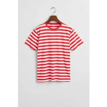Gant Striped Shield T-shirt Bright Red