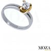 MOZA gold Zásnubný prsteň MG1348 Veľkosť: 55