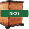 MKSTOR Drevený Záhradný Kvetináč Štvorec z Masívu 33x29x29cm, DK21