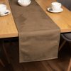 Biante Behúň na stôl/imitácia brúsenej kože Alcantara ALC-015 Svetlo hnedý 20x180 cm