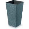 PROSPERPLAST Kvetináč FURU SQUARE 29,5 cm škandinávsky modrý