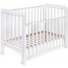 YappyKids YappyLull 120x60 2024 White detská postieľka z bukového dreva