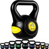 MOVIT® 4kg Kettlebell činka čierna/žltá