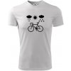 Cyklista za každého počasia - Pánske tričko Fantasy športové - S ( Biela )