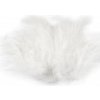 Pštrosie perie dĺžka 9-16 cm - 1 sáčok 9 biela