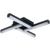 Rabalux Čierne stropné LED svietidlo Evan 425x425mm 18W IP44 2168