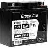 Green Cell AGM Baterie 12V 15Ah pro sekačku, člun, alarm nebo invalidní vozíky (AGM baterie Green Cell – spolehlivé bezúdržbové akumulátory s dlouhou životností. Vhodné pro záložní zdroje, solární sys