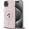 Karl Lagerfeld Liquid Silicone Karl and Choupette Magsafe iPhone 14 Pink KLHMP14SSCMKCRHP